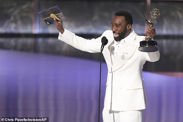 Tramell was delighted with his win as he took to the stage