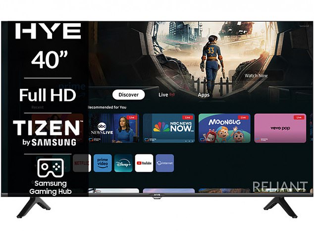 The high definition Hye Tizen sets are worth £149.99 each and feature a built-in gaming hub