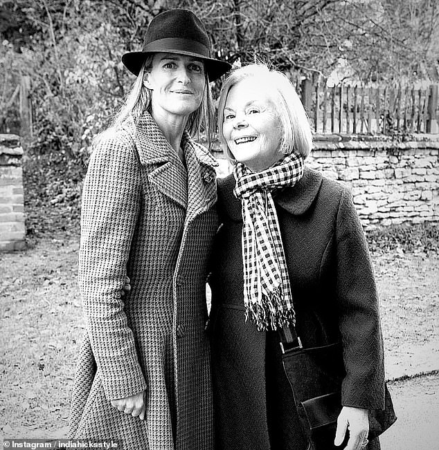 India Hicks shared a picture of herself with her late godmother, the Duchess of Kent, on Instagram
