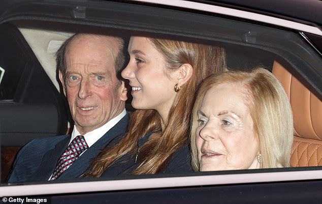 Prince Edward, Duke of Kent, Lady Marina Windsor and the Duchess of Kent are pictured in 2017