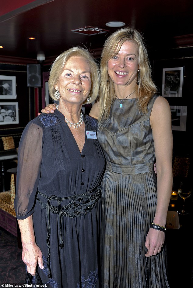 The Duchess of Kent is pictured with her daughter Lady Helen Taylor at Ronnie Scott's Club in London in 2008