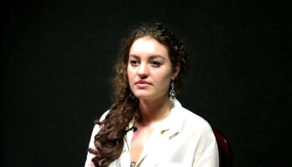 Constance Marten speaks during an interview.