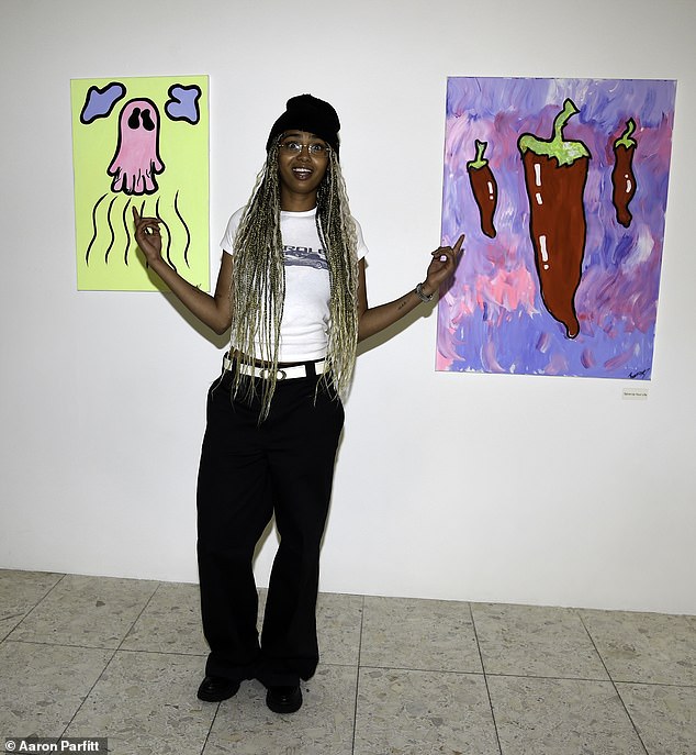 The star now does DJ work and exhibits her art in London as she makes a career for herself