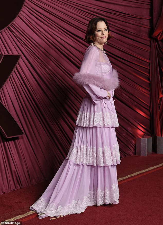 Parker Posey must be shooting a period piece, because she stayed in costume