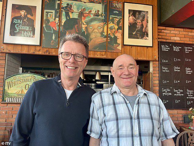 Pictured: Long Lost Family host Nicky Campbell with Trevor