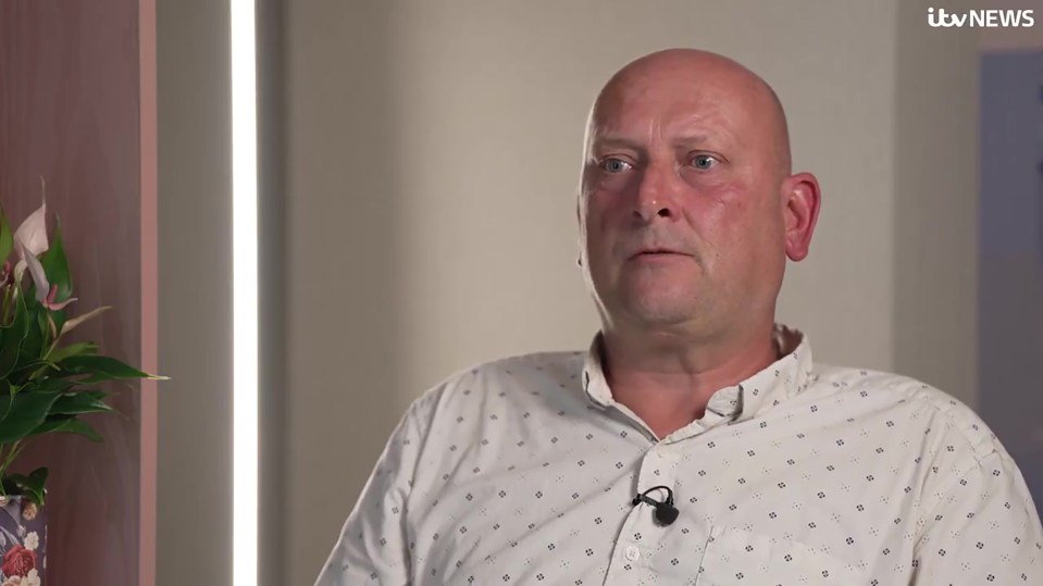 Helge Buschling during an ITV News interview.
