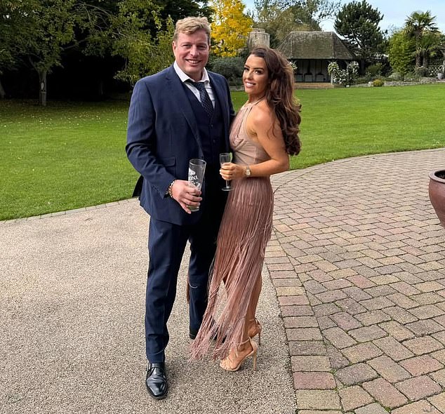 Six weeks after Skinner married Sinead (pictured together), he told Amy-Lucy that he loved her in a late-night text message. He also told her: ‘Good night, beautiful’