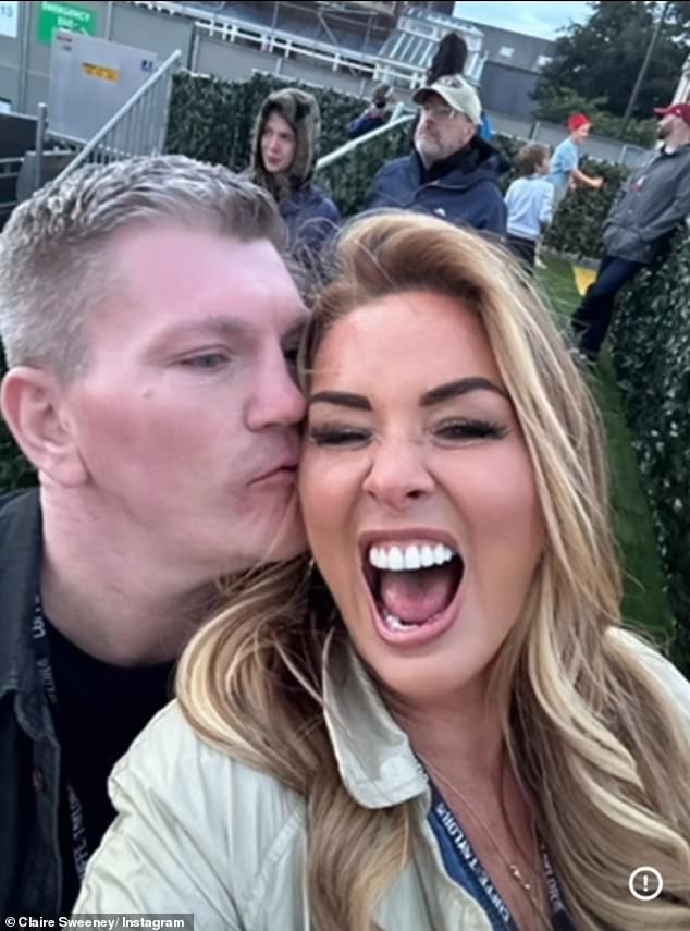 Claire shared a serie of photos from her years with Ricky, including sweet memories of their romantic relationship