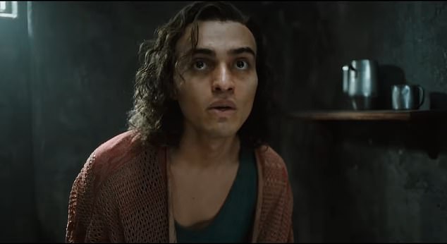 Alongside J.Lo, the film stars Diego Luna as Marxist Valentin Arregui and Tonatiuh as gay hairdresser Luis Molina (seen), who are cellMates in prison in Argentina