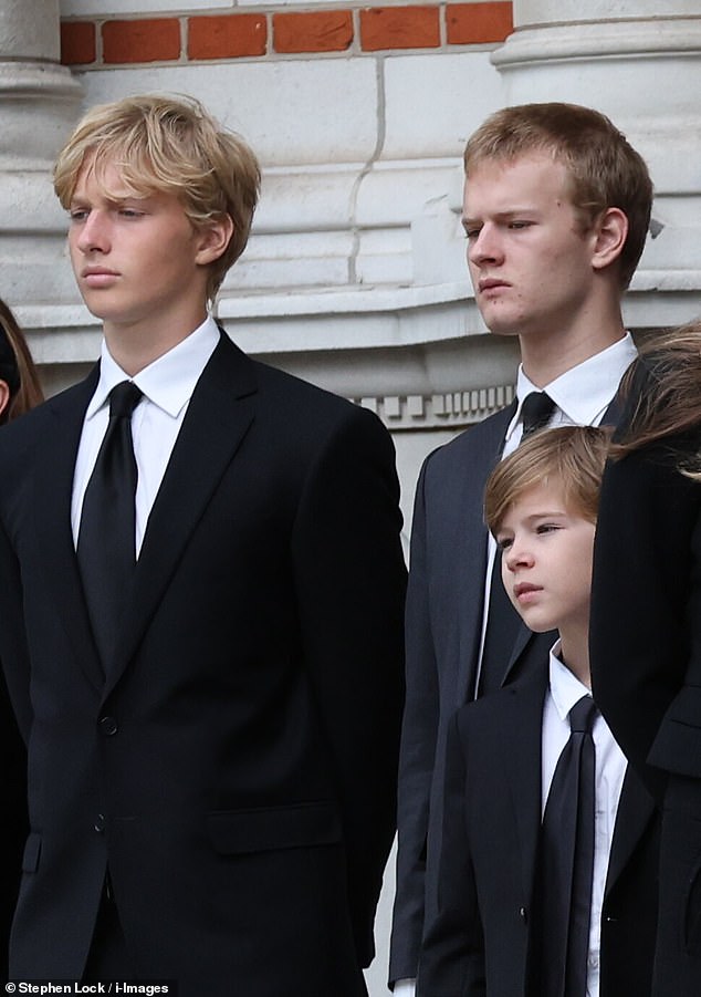 Pictured left to right: Leopold Windsor, Albert Windsor and one of the youngest members of the family, Louis Arthur Nicholas Felix Windsor