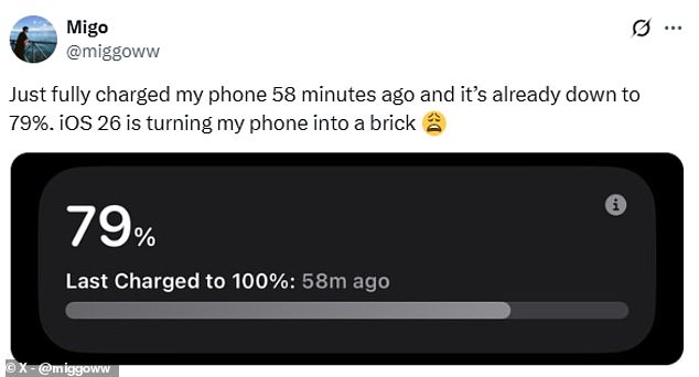 One early downloader claimed Apple's latest software update had turned their phone into a brick