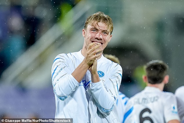 Rasmus Hojlund immediately hit the ground running at Napoli this weekend after completing his loan move to the Italian giants from Man United, scoring during their 3-1 win over Fiorentina