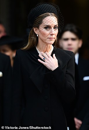 She also paid tribute to Queen Elizabeth as Kate donned a necklace belonging to the late monarch