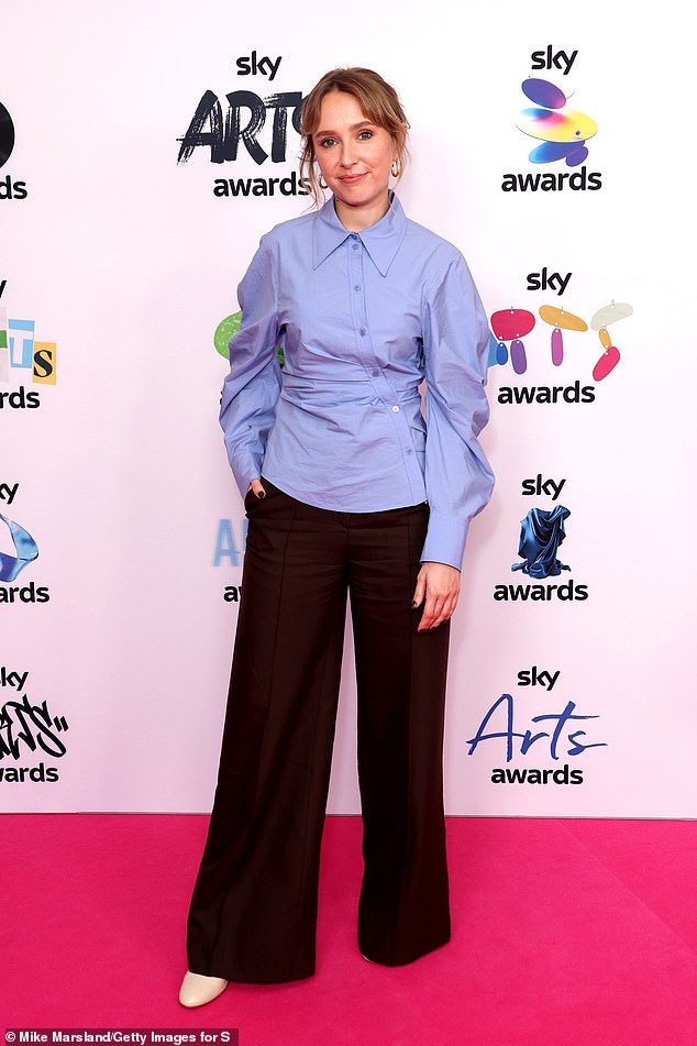 Actress Rose Aylign Ellis was also in attendance as she opted for a stylish blue shirt and wide legged black trousers