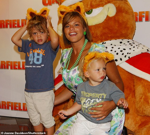 Pictured: Jade Goody with her sons in 2006. Freddy fled from his father Jeff's home in Harlow, Essex, last year and moved into Jackiey's flat in Bermondsey, South East London