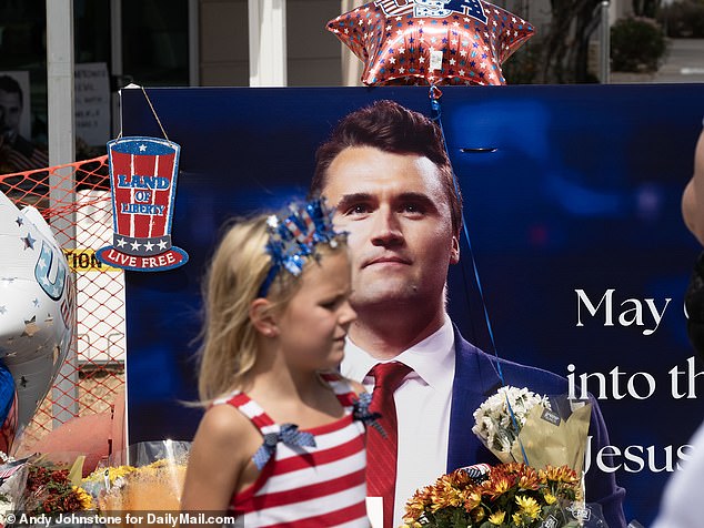 The video went viral as the nation's conservatives continue mourning Charlie Kirk, a political activist and commentator shot dead at Utah Valley University last week