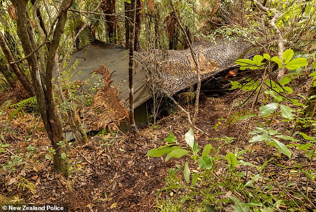 Police released photographs of the family's main campsite on Wednesday