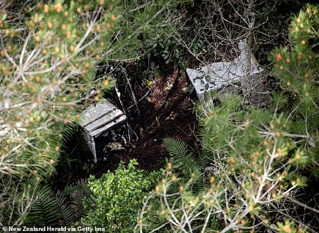 Another possible campsite near Te Anga Road, Waitomo, included three metal containers
