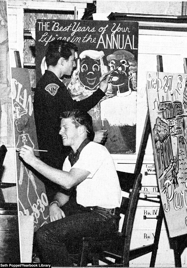 After getting kicked out of college, Redford (front) traveled throughout Europe and studied painting in Paris, France