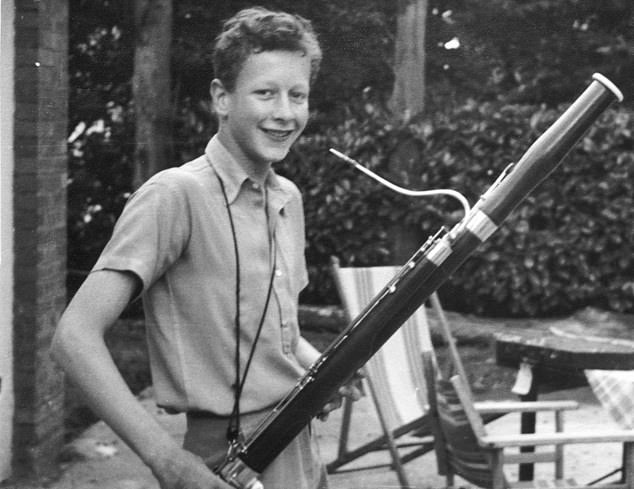 Tuned in: Richard in his younger days. He was struck by a catastrophic stroke 30 years ago, while in his late 50s
