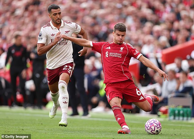 Kerkez has started every league game for Liverpool this season since his £40m move from Bournemouth