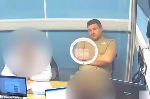 The 34-year-old, seen being interviewed by officers, was not even on the radar of officers until they found his WhatsApps on the phone of another dealer, Kerry Evans