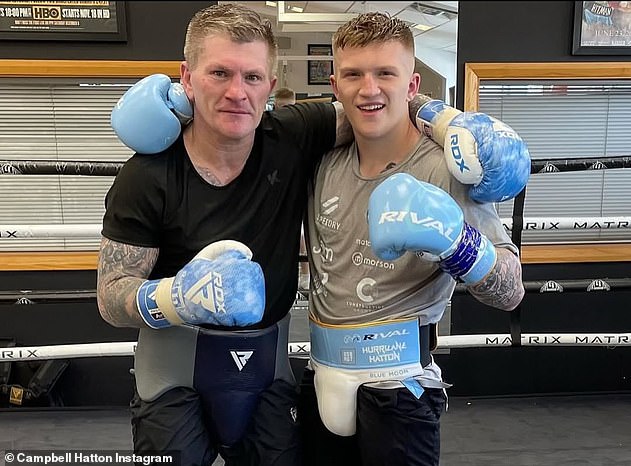 Like his father, the 24-year-old was a boxer before his early retirement in July of this year