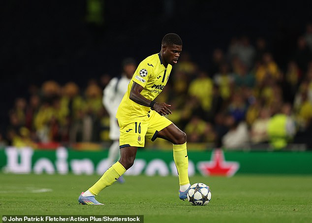 Partey played for Villarreal in their defeat by Spurs last night, where he was booed by rival fans