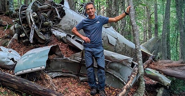 Christos Stavrianidis, 61, recorded the encounter on his phone before plunging to his death moments later