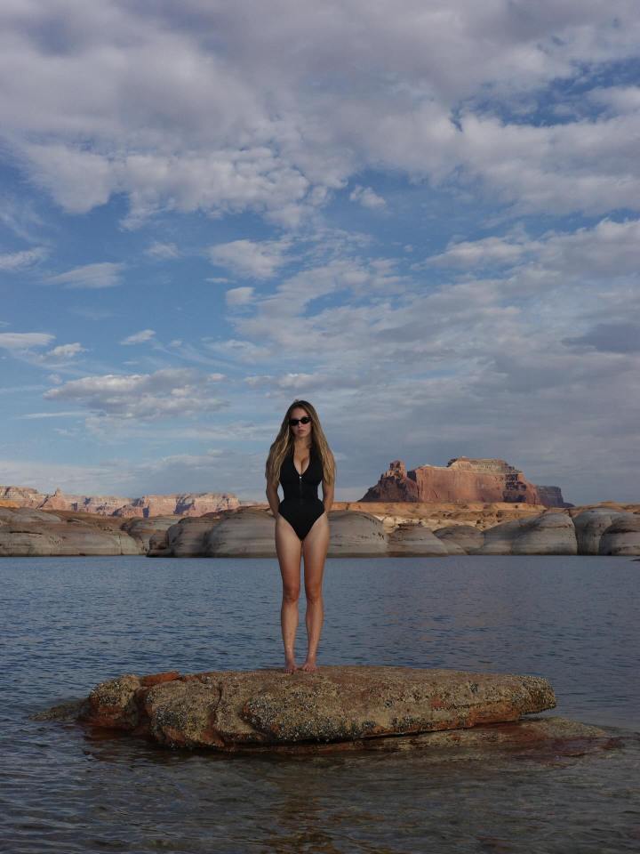 Sydney Sweeney in a Frankie's Bikinis campaign.