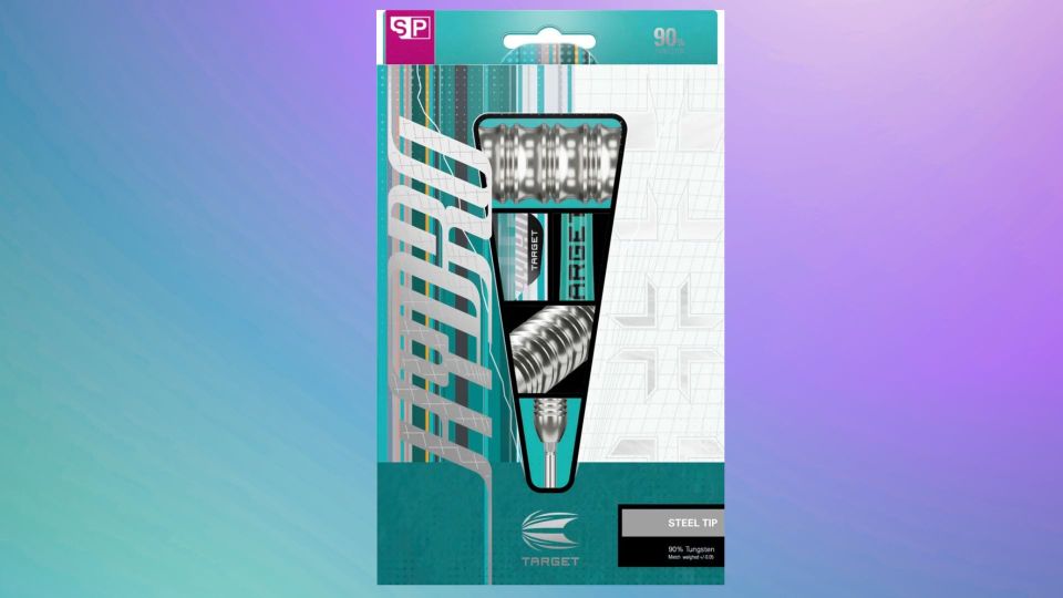 Packaging for Target Darts steel tip, 90% Tungsten darts.