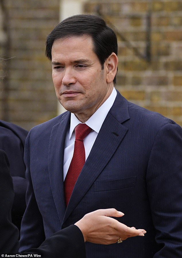 US Secretary of State Marco Rubio in Windsor today ahead of the President's arrival