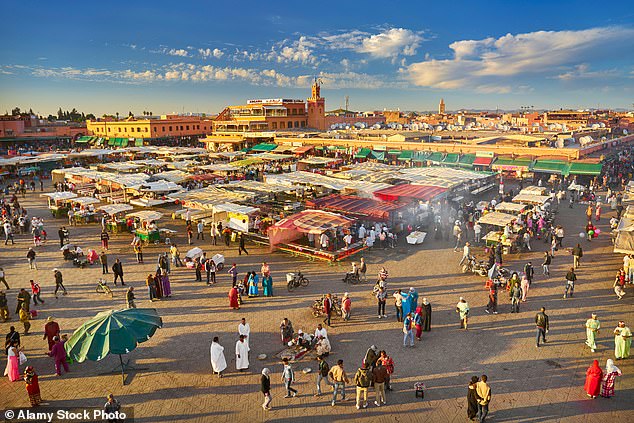 Djema el-Fna square is full of energy, with vendors, street food and performers