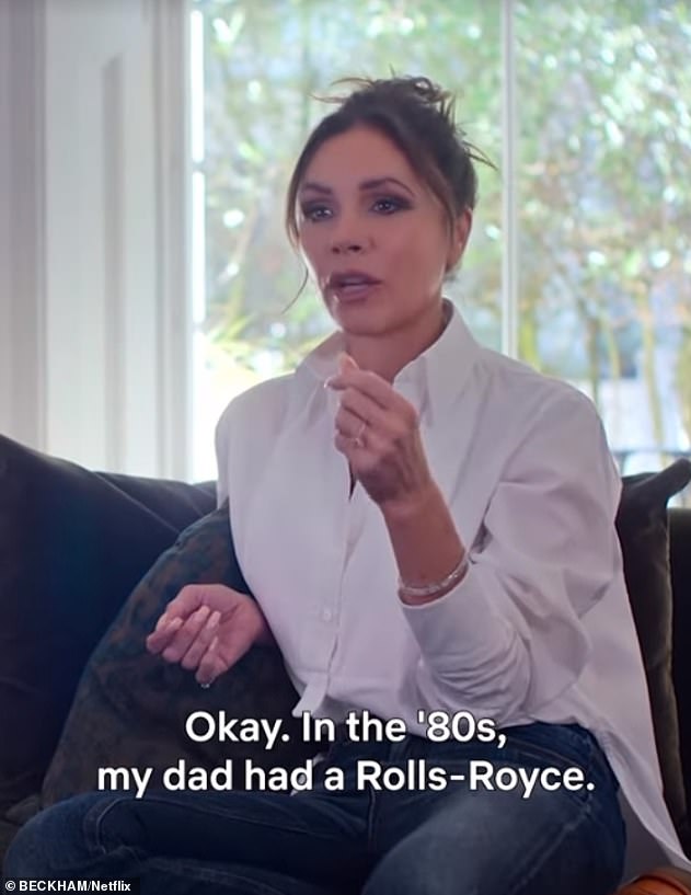Victoria had fans in hysterics thanks to a scene in the documentary which saw David poke fun at her claim about her 'very working, working class' roots