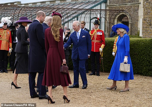 King Charles III and Queen Camilla receive President Donald Trump and Melania Trump today