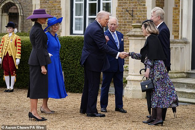 King Charles III and Queen Camilla receive President Donald Trump and Melania Trump today