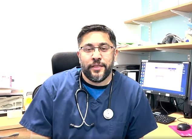 Dr Moughal (pictured) advised his nurse sister to 'stop working and to stop logging in' but did not use words such as 'terminated', 'dismissed', 'fired' or similar, the tribunal heard
