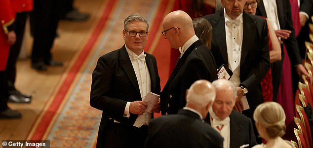 WINDSOR, ENGLAND - SEPTEMBER 17: British Prime Minister Keir Starmer arrives to attend a State Banquet at Windsor Castle for the State visit by the President of the United States of America on September 17, 2025 in Windsor, England. President Trump is in England from Sept. 16-18 on his second UK state visit, with the previous one taking place in 2019 during his first presidential term. (Photo by Phil Noble - WPA Pool/Getty Images)