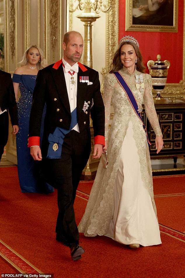 Prince William, Prince of Wales and Britain's Catherine, Princess of Wales, were all smiles