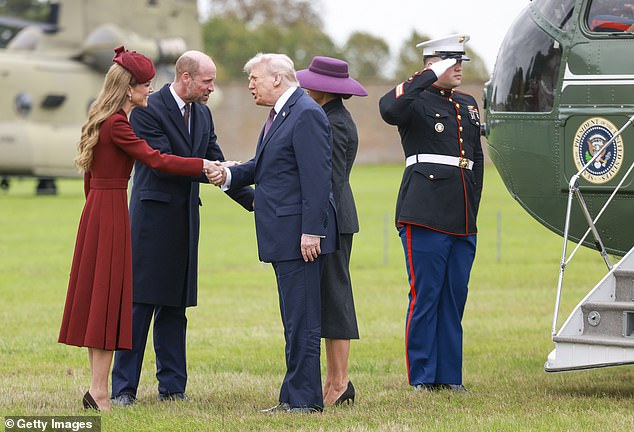 Royal sources have said it was highly significant that Kate and William met the Trumps when they arrived at Windsor
