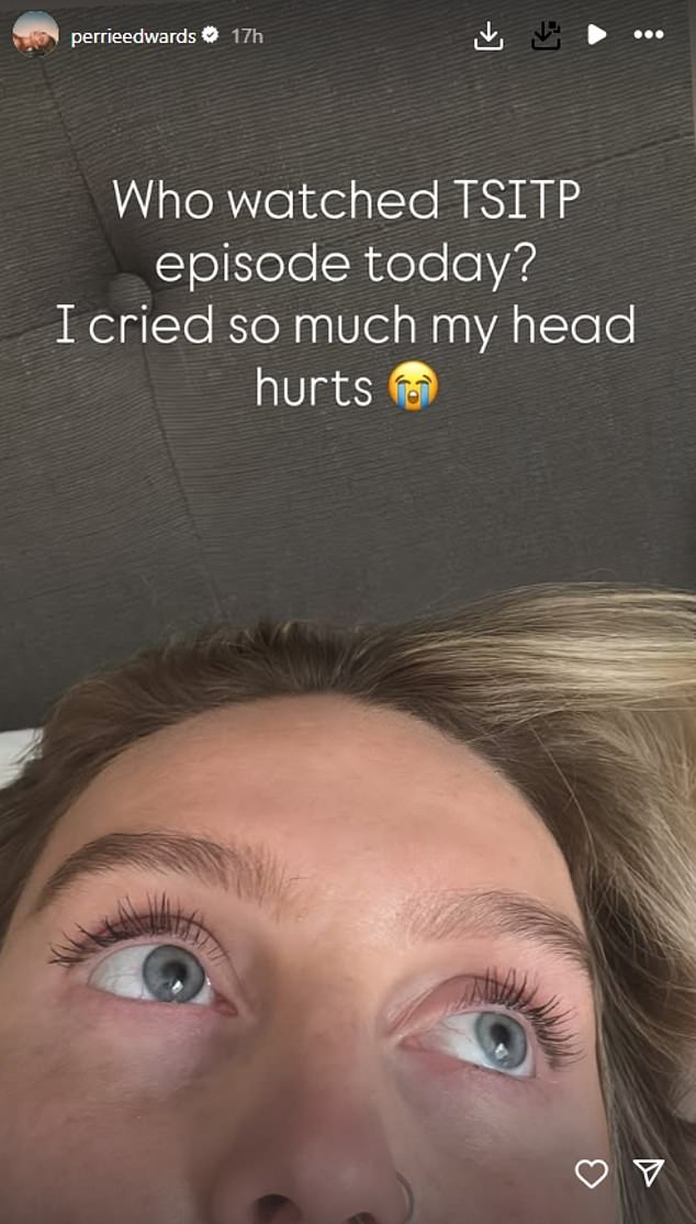 Little Mix star Perrie Edwards has frequently voiced her love of the show, previously admitting she 'cried so much my head hurts' during one of last month's episodes
