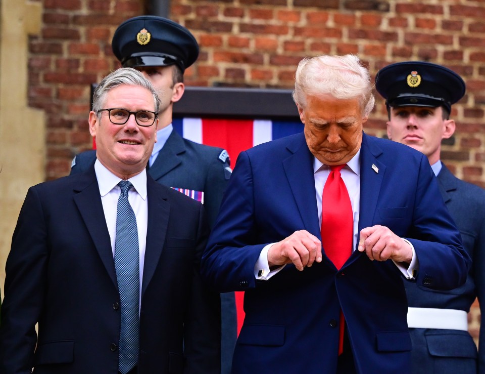 UK Prime Minister Sir Keir Starmer and US President Donald Trump during a state visit.