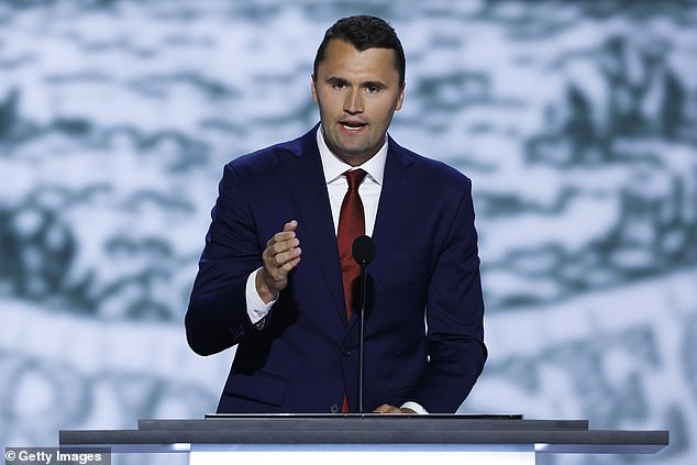 Kirk (pictured) co-founded conservative nonprofit Turning Point USA