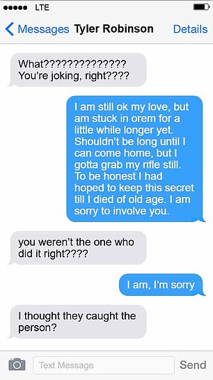 Text messages shared by investigators