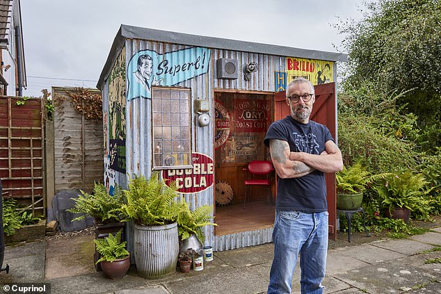 Last year's winner, Wayne Dawber from Crewe, wowed the public with a colorful 'Wrinkly, Rusty And Retro' shed