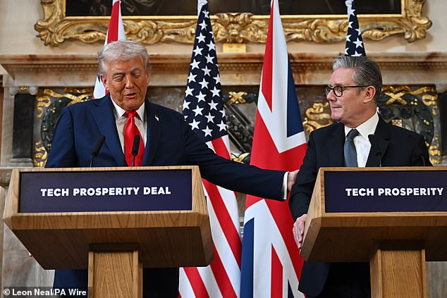 The US President took a swipe at the Prime Minister's Net Zero goals as he suggested ramping up the production of fossil fuels would cut Brits' energy bills