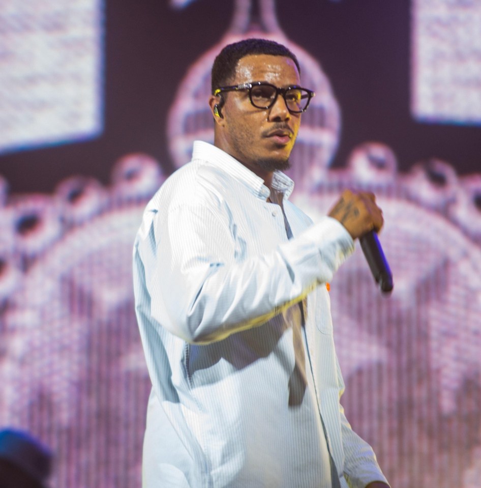 AJ Tracey performing on the Chevron Stage at Reading Festival.
