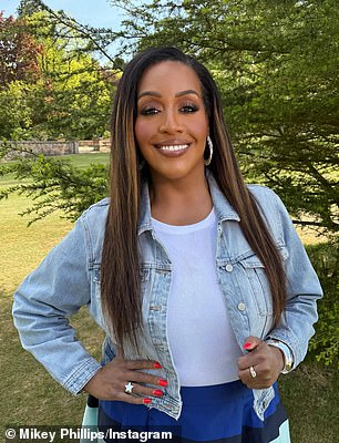 The This Morning host, 50, flashed a smile after undergoing a glamorous makeover by her 'glam man' Mikey Phillips in the snaps shared to his Instagram