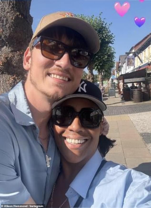 Elsewhere, Alison could be heading for the altar with boyfriend David Putman, according to reports that the TV star is 'on top of the world' and 'can't imagine her life without him'