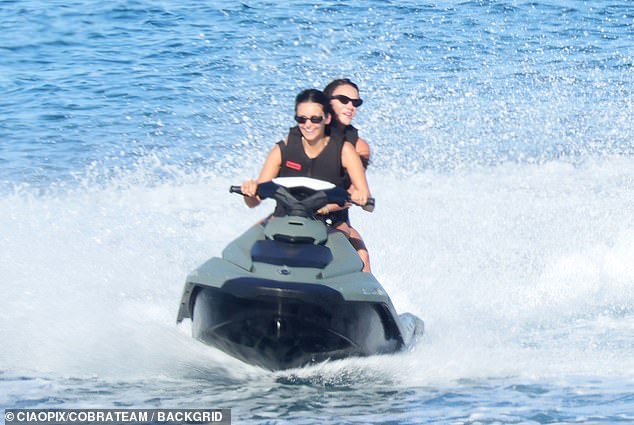 The women also rode jet skis